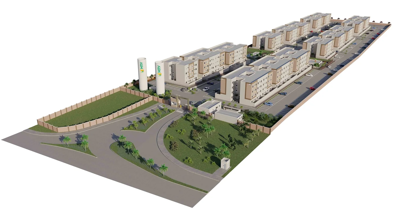 Implantação Residencial Conquista — Perspectiva Oficial MRV